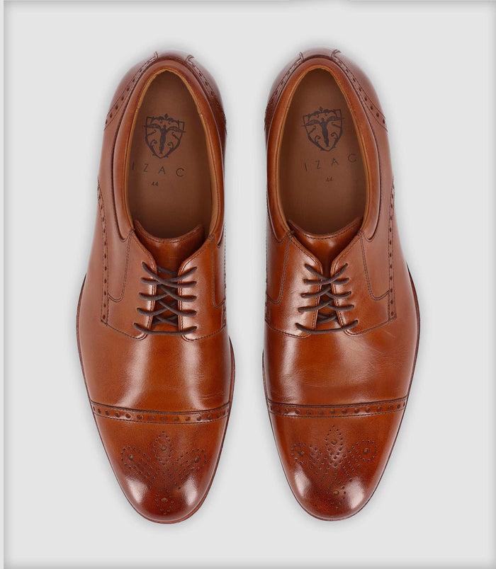 Izac Chaussures Derby En Cuir Marron