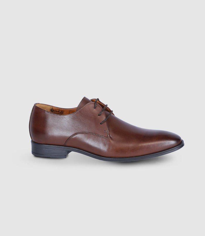 Izac Chaussures Derby En Cuir Marron