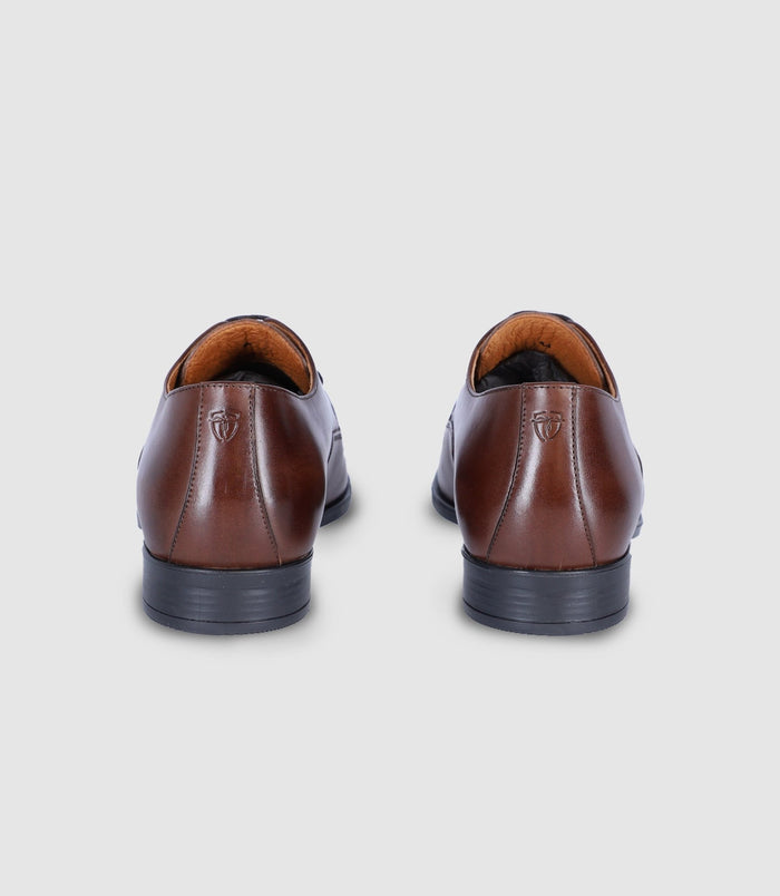 Izac Chaussures Derby En Cuir Marron