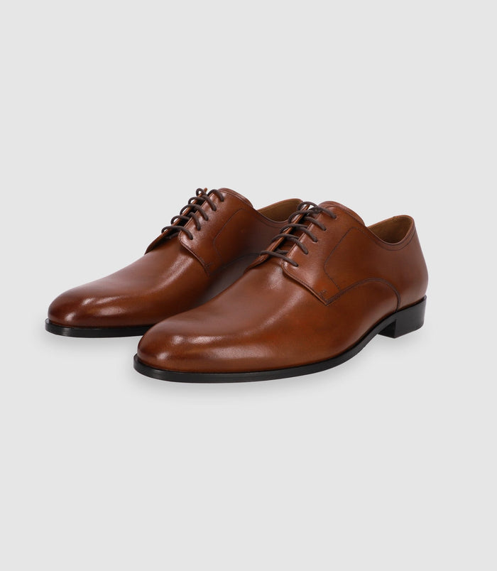 Izac Chaussures Derby En Cuir Marron