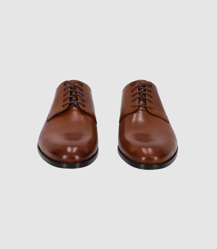 Izac Chaussures Derby En Cuir Marron