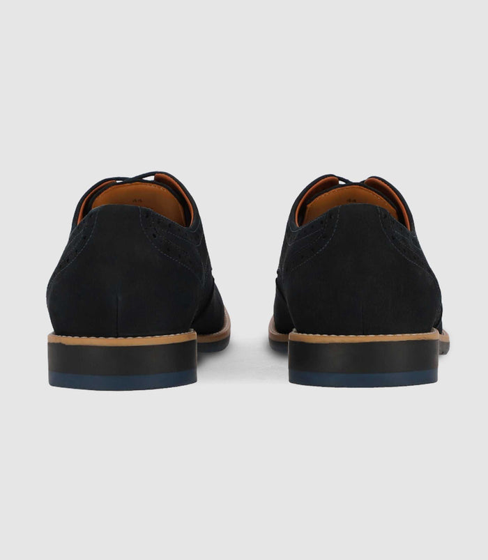 Izac Chaussures En Cuir Marine