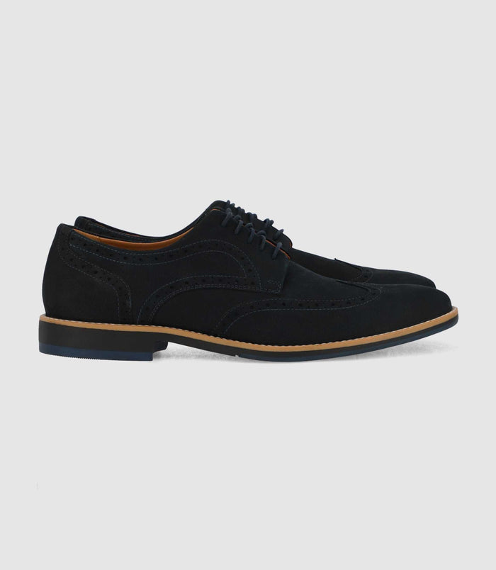Izac Chaussures En Cuir Marine