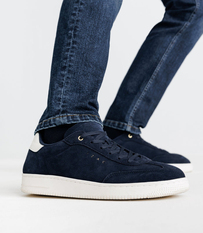 izac Chaussures sneakers à lacets marine