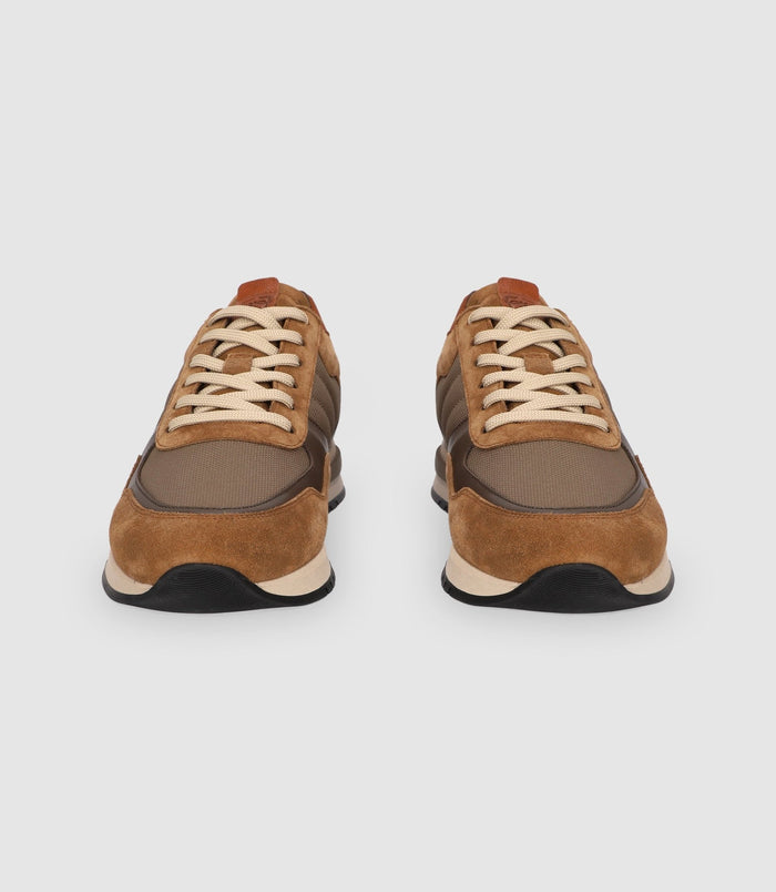 Izac Chaussures Sneakers En Cuir Beige