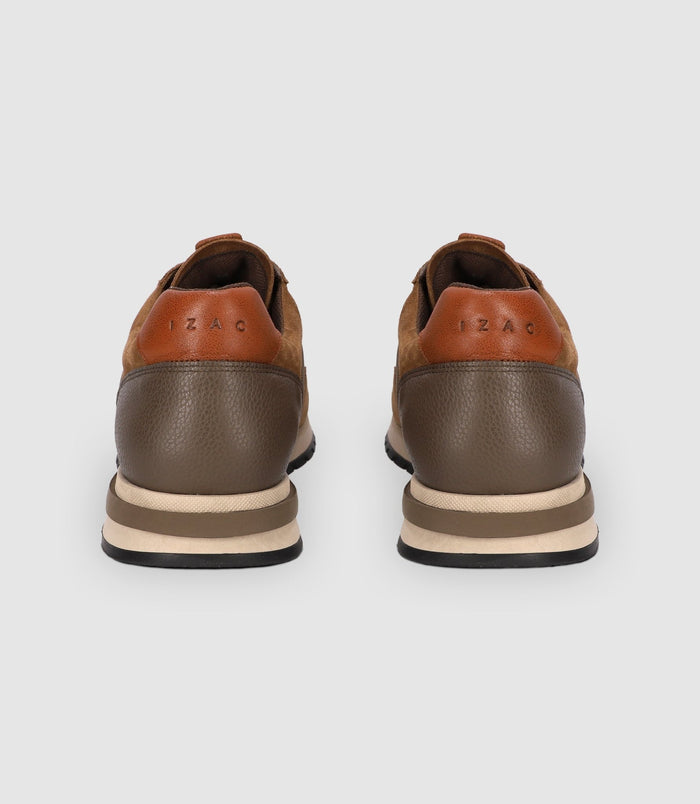 Izac Chaussures Sneakers En Cuir Beige