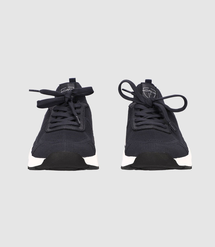 Izac Chaussures Sneakers En Maille Marine