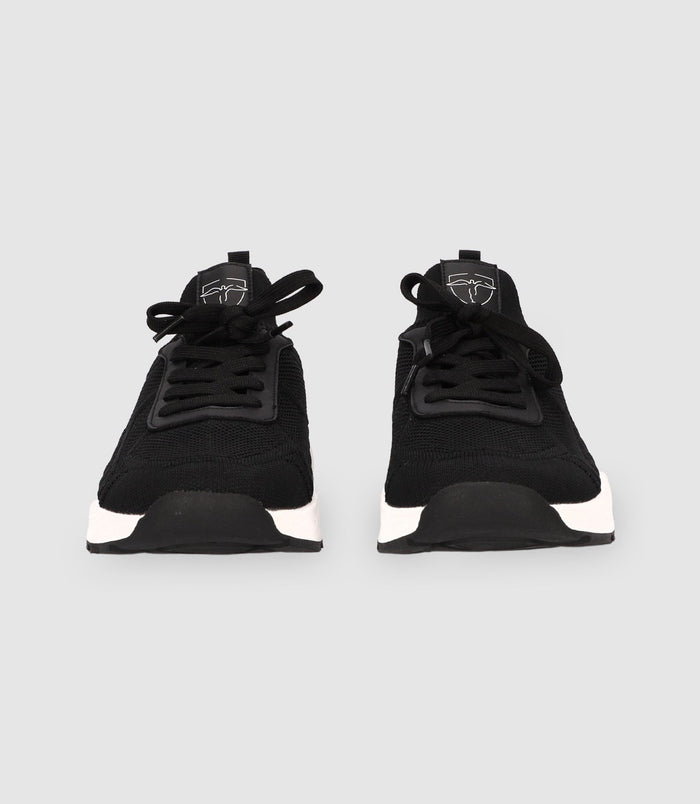 Izac Chaussures Sneakers En Maille Noires