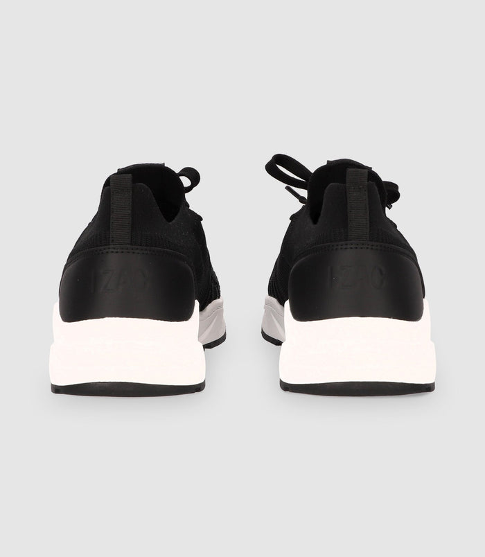 Izac Chaussures Sneakers En Maille Noires