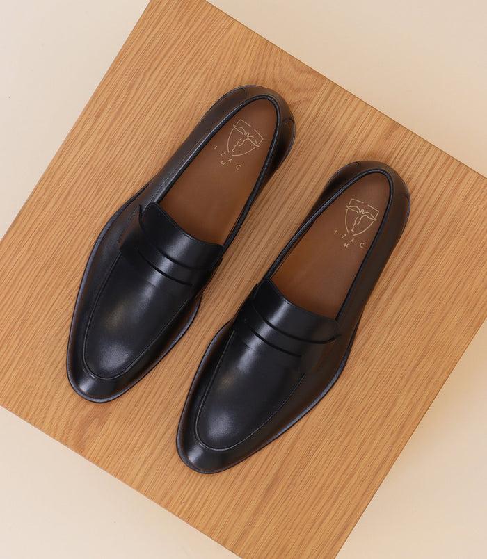 Izac Chaussures Ville Mocassin Noires