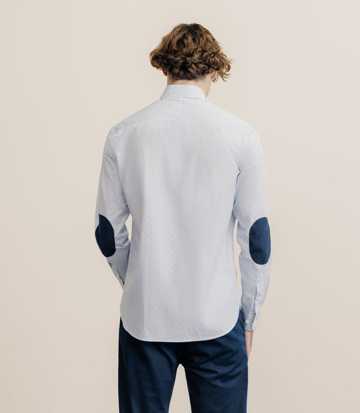 Izac Chemise 100% Coton Imprimée Ciel
