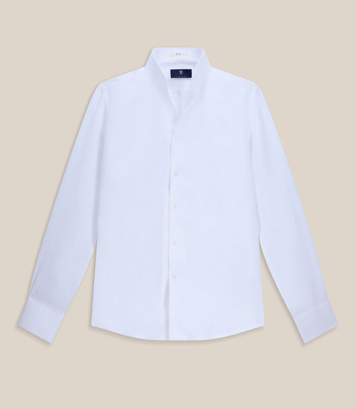 izac Chemise 100% lin blanche