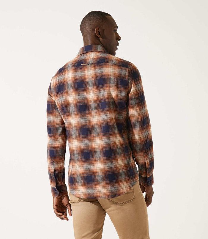 Izac Chemise à Carreaux Camel JERICO