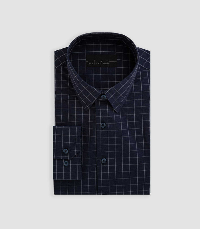 Izac Chemise à Carreaux Marine "Buffy"