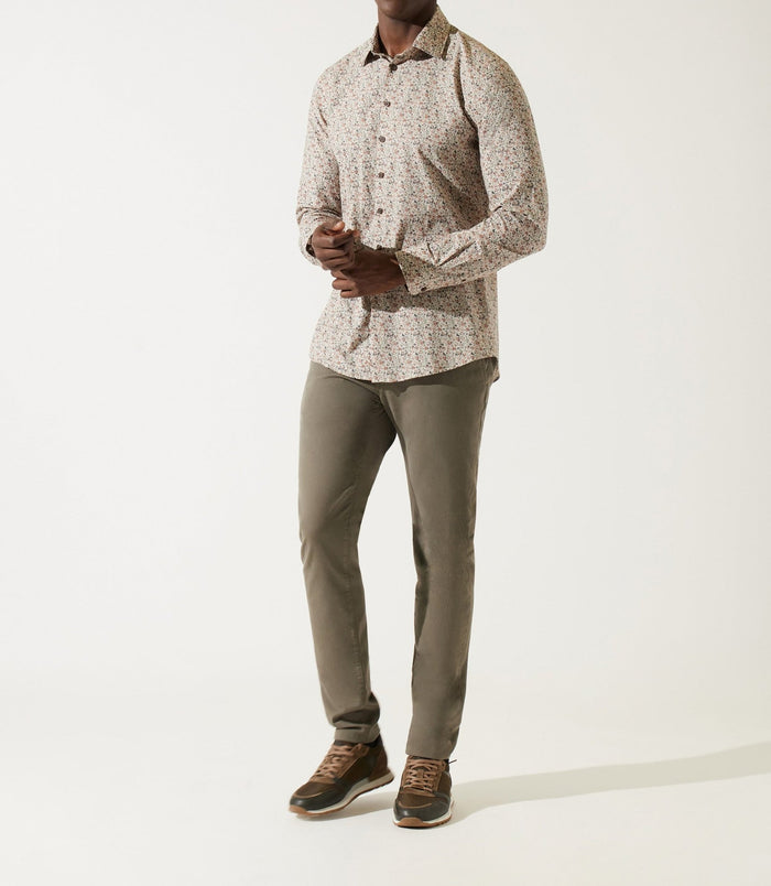 izac Chemise à imprimé beige JACK