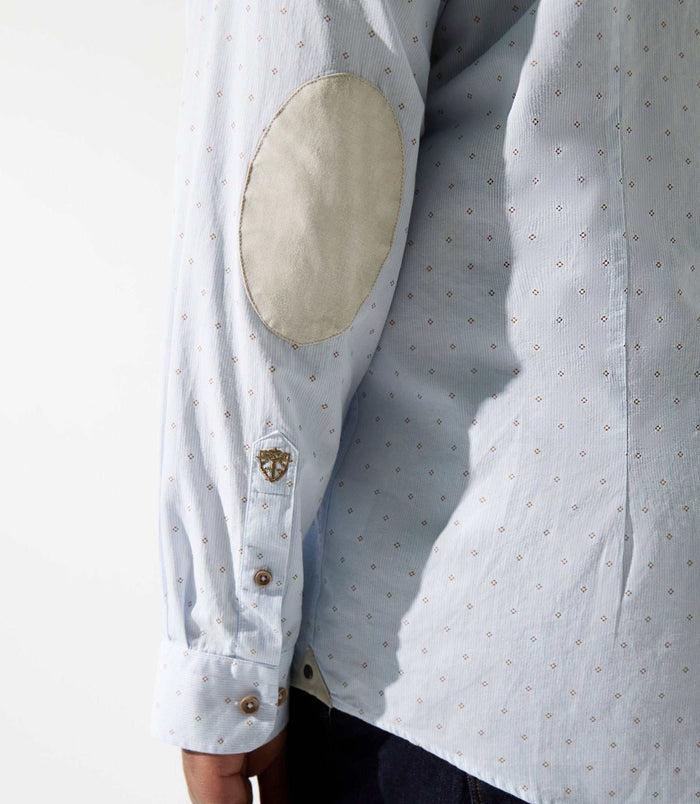 Izac Chemise à Imprimé Blanc Et Camel KELLYBT