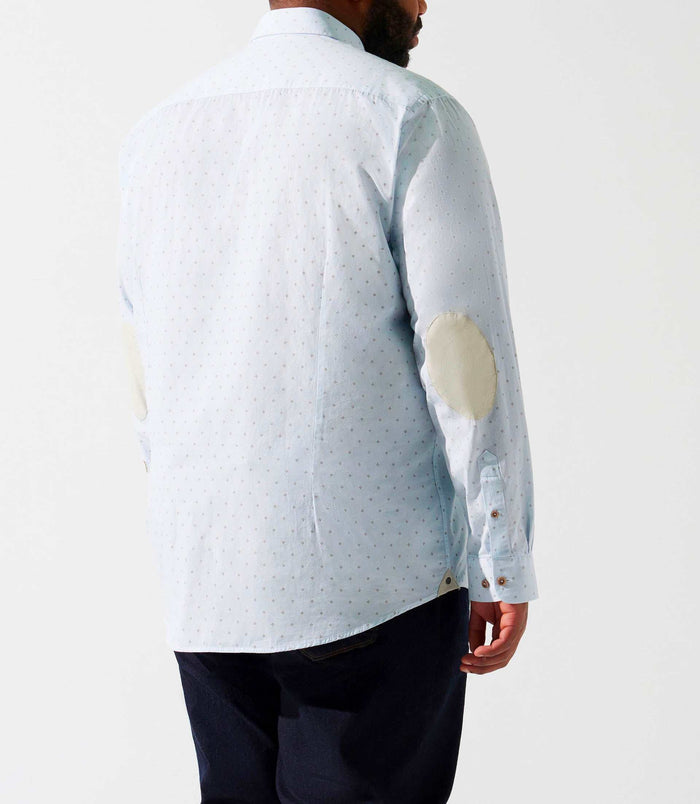 Izac Chemise à Imprimé Blanc Et Camel KELLYBT