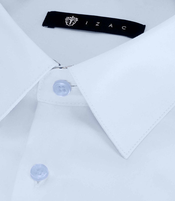 Izac Chemise à Imprimé Fantaisie Bleu Ciel PAO