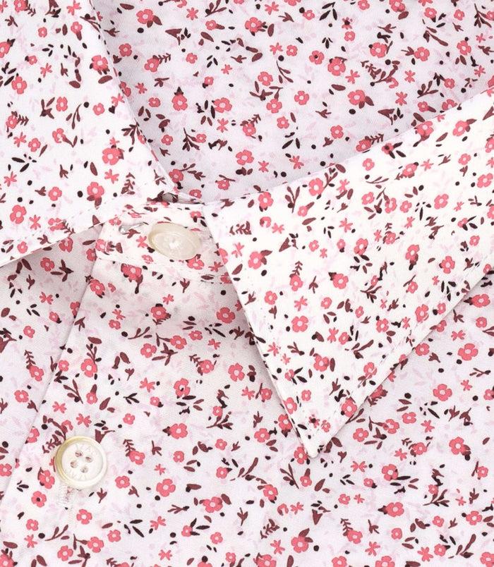 Izac Chemise à Imprimé Fleuris Rose MILO