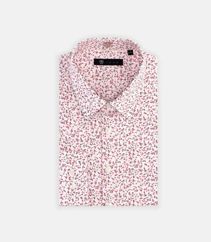 Izac Chemise à Imprimé Fleuris Rose MILO