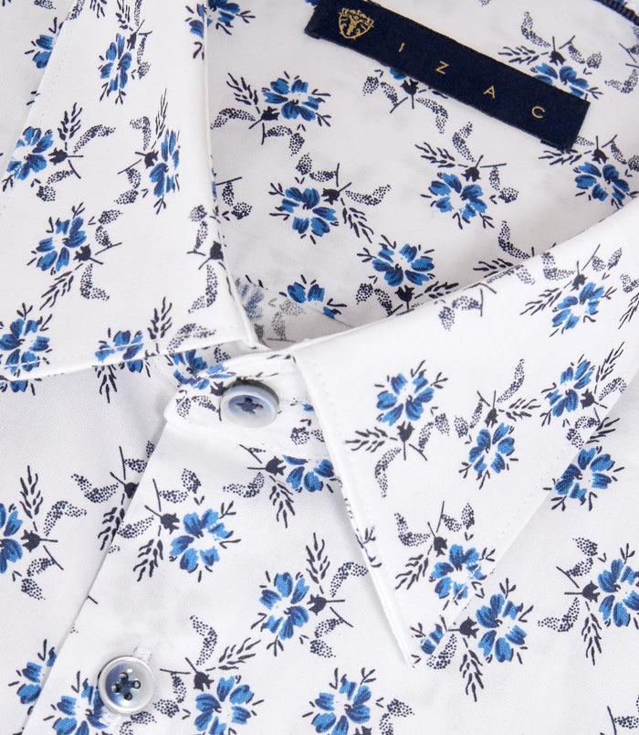 Izac Chemise à Imprimé Floral Blanche "Marti"