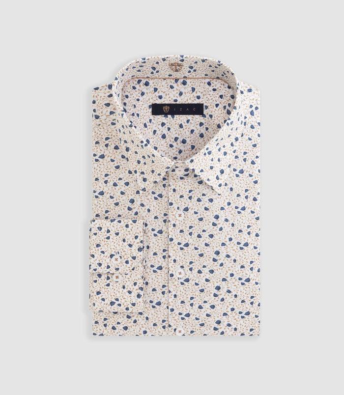 izac Chemise à imprimé floral jaune "Delta"