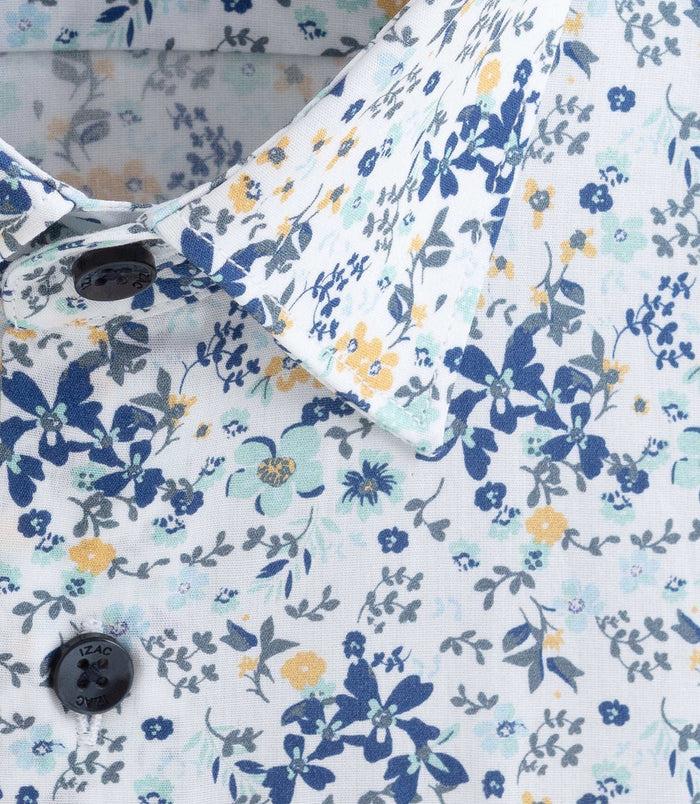 Izac Chemise à Imprimé Floral Marine "Darius"
