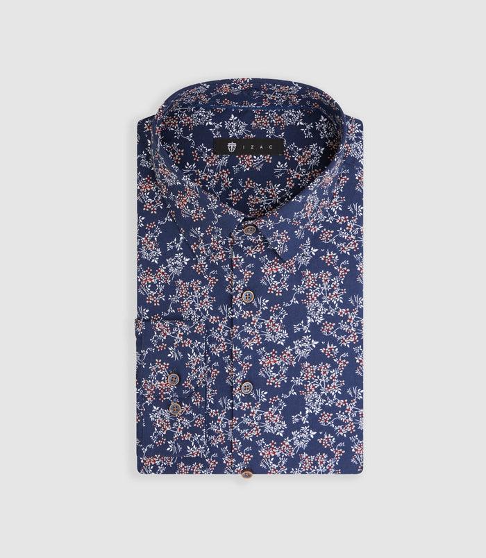 izac Chemise à imprimé floral marine "Magnus"