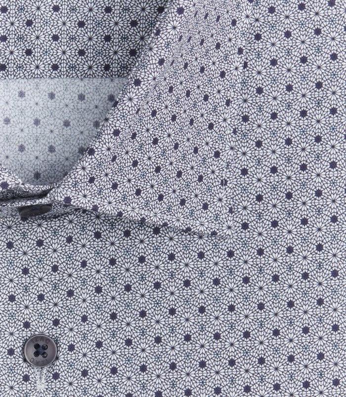 Izac Chemise à Imprimé Gris "Soiree"