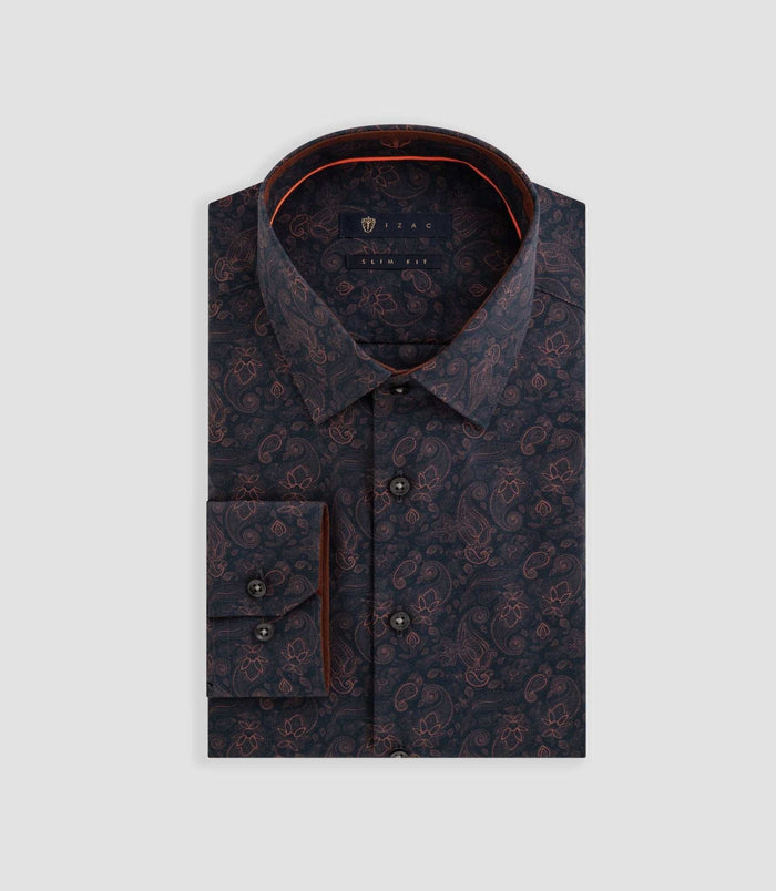 Izac Chemise à Imprimé Marine "Blake"