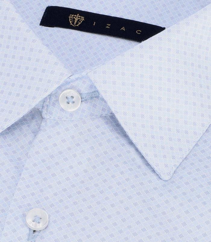 Izac Chemise à Imprimé Micro Motifs Ciel PABLITO
