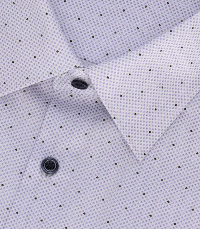 Izac Chemise à Imprimé Micro Motifs Parme MARLOW