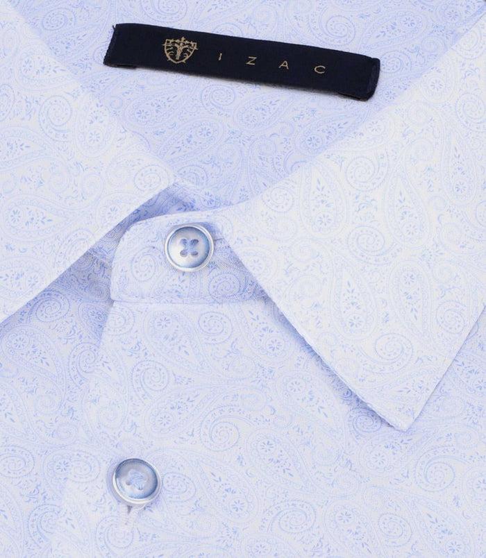 Izac Chemise à Imprimé Paisley Ciel PAQUITO
