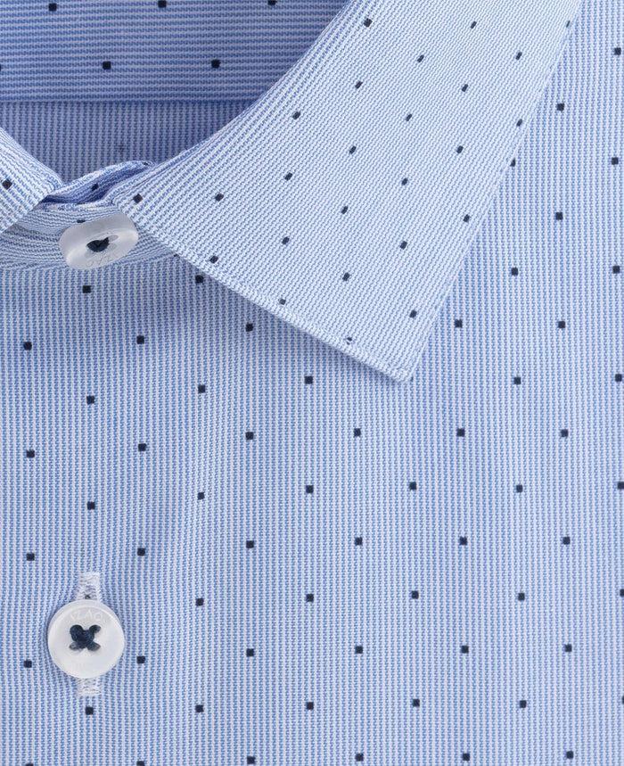 Izac Chemise à Imprimé Pois Ciel "Doug"