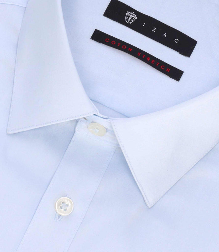 Izac Chemise à Manches Courtes Bleu Ciel MANGE