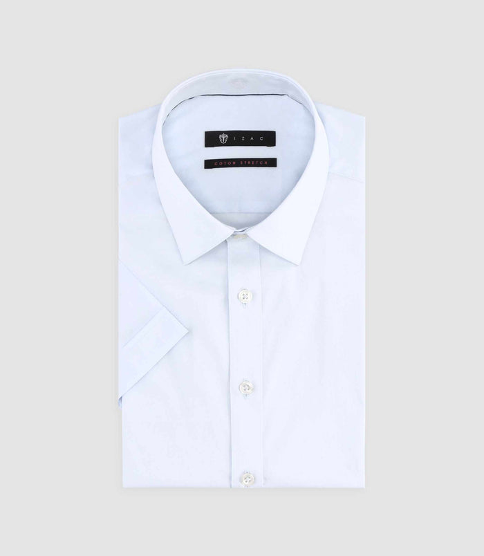 Izac Chemise à Manches Courtes Bleu Ciel MANGE