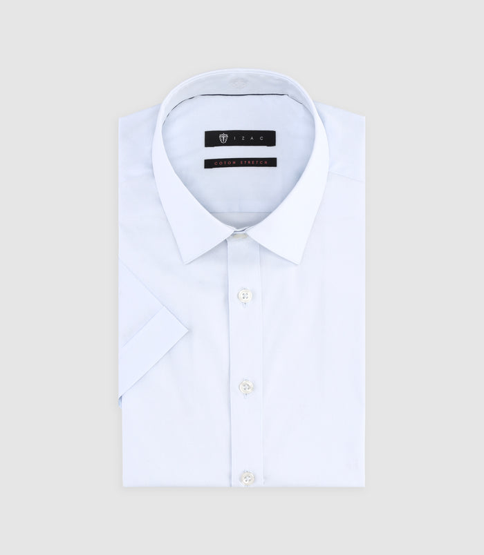 izac Chemise à manches courtes bleu ciel MANGE