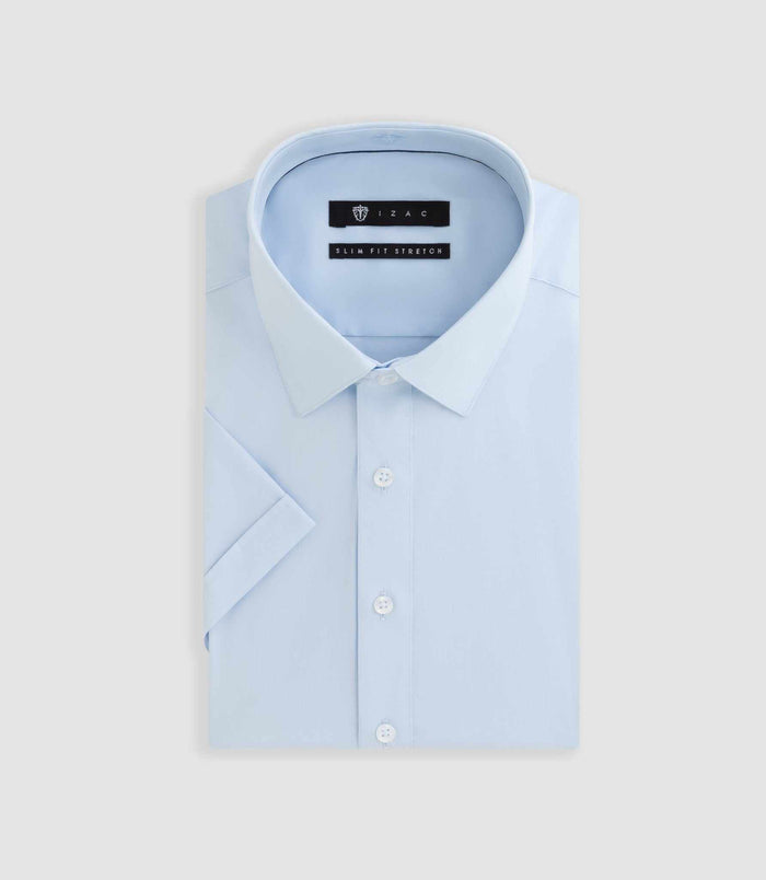 izac Chemise à manches courtes ciel "Mange"