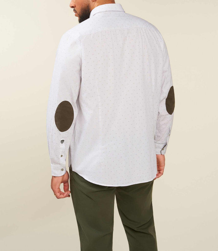 Izac Chemise à Rayures Blanche Et Kaki JULESBT