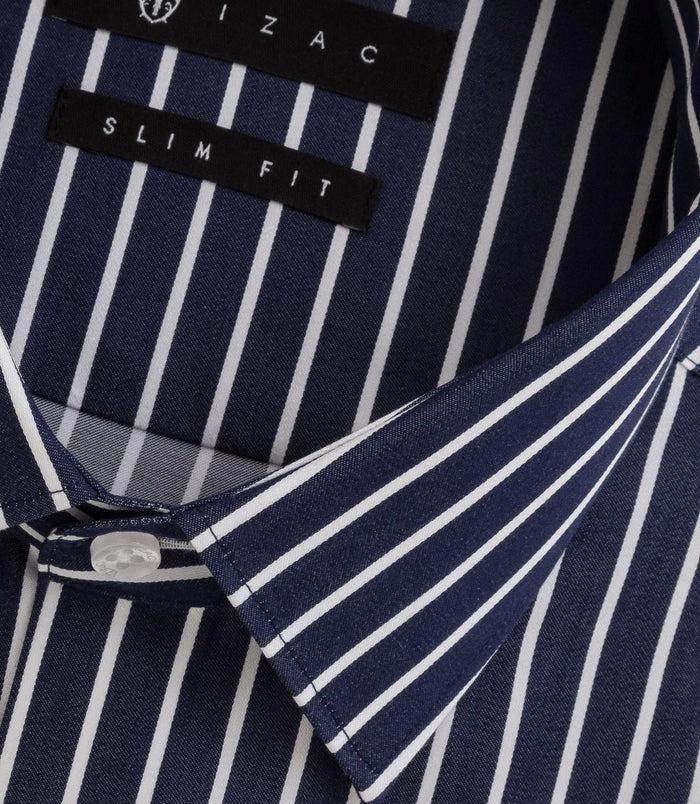 Izac Chemise à Rayures Bleu "Bilale"