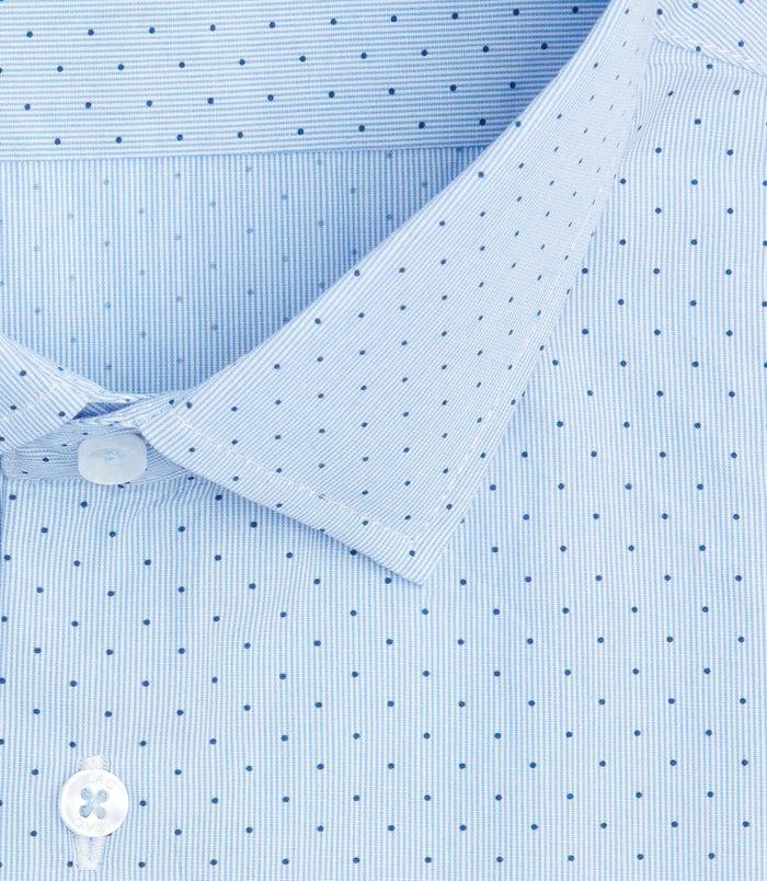 Izac Chemise à Rayures Bleu Ciel "Sicile"