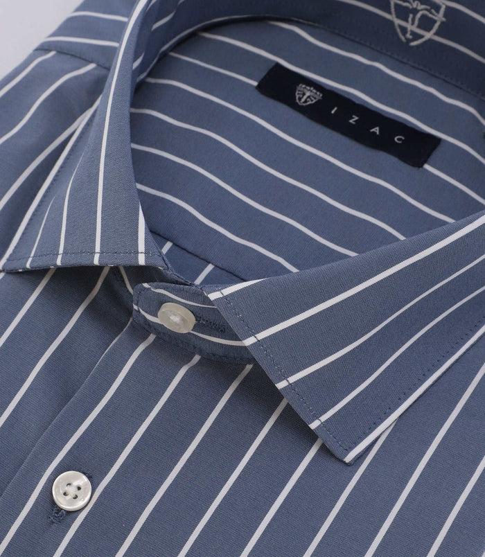 Izac Chemise à Rayures Indigo