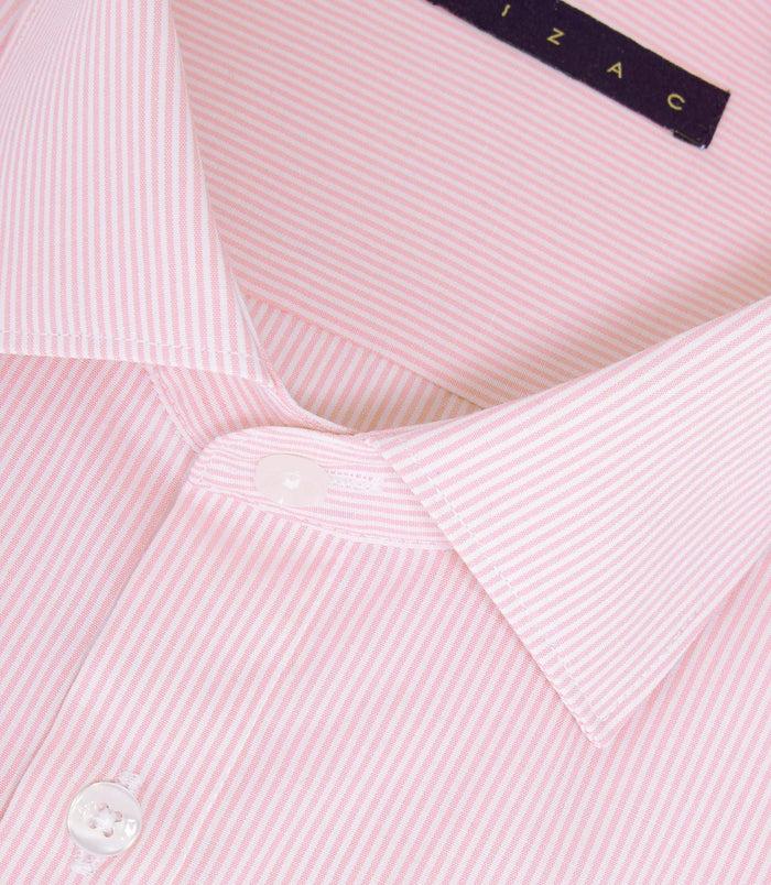Izac Chemise à Rayures Rose "Max"