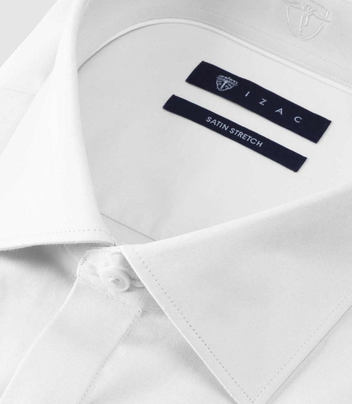 Izac Chemise Ajustée Blanche