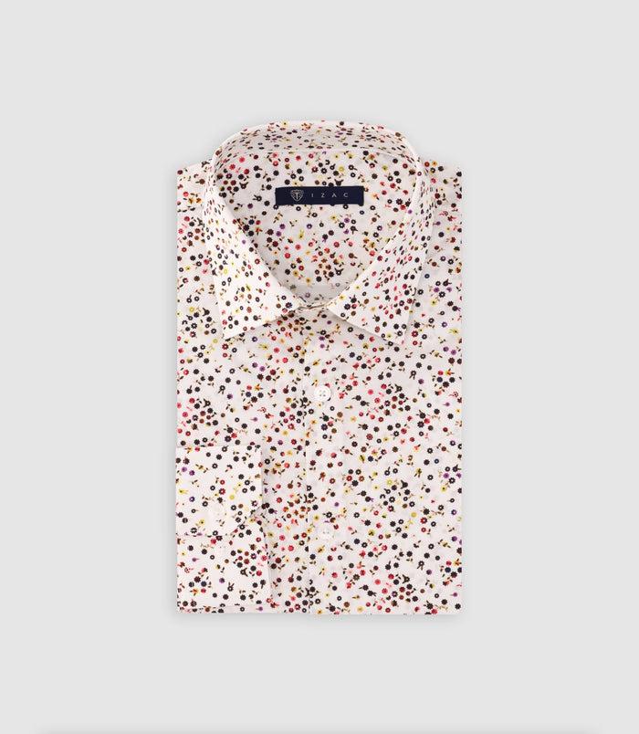 izac Chemise ajustée blanche