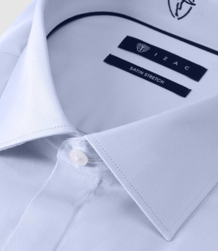 Izac Chemise Ajustée Ciel
