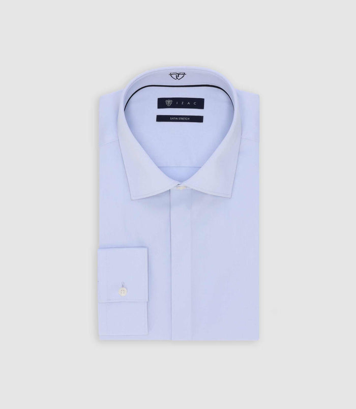 izac Chemise ajustée ciel