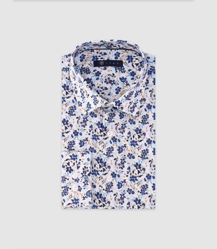 izac Chemise ajustée imprimée ciel