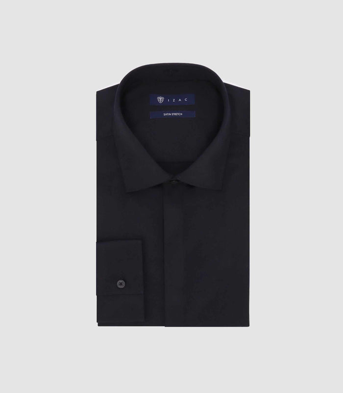 izac Chemise ajustée noire