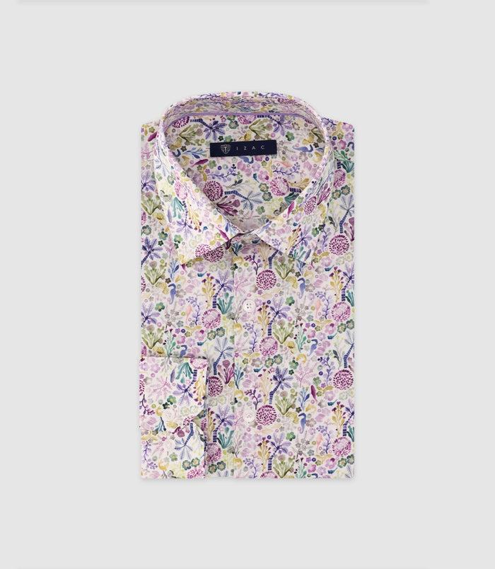 izac Chemise ajustée parme